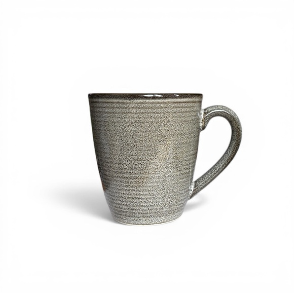 Set of 6 Sango Roma Sage Coffee Mugs | 4814 Stoneware Green/Tan - Picture 5 of 7